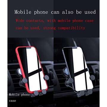 Car Phone Mount, Air Vent Phone Holder for Cars – Non-Slip & Shockproof Design