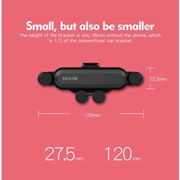 Car Phone Mount Air Vent Holder – Shockproof & Stable