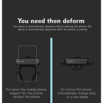 Car Phone Mount Air Vent Holder – Shockproof & Stable