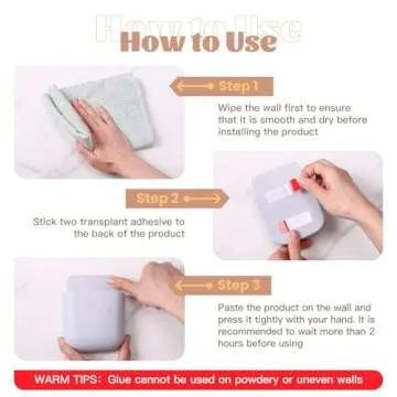 Hoemwarm 12 Pcs Remote Holder Wall Mounted, Self-Adhesive Phone Pen Holder for Wall Beside Table Bed Storage Box Organizer Wall Pocket for Home Office School Supply Storage Camper Accessories