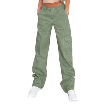 Stylish Lepunuo High Waisted Cargo Pants for Women - Versatile Fashion Statement