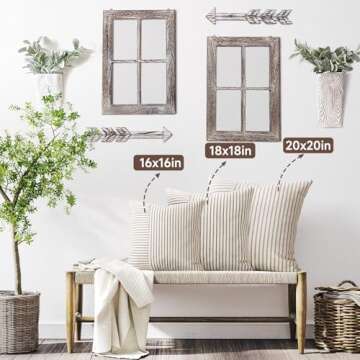 Farmhouse Decorative Pillow Covers Set of 2 for Any Space