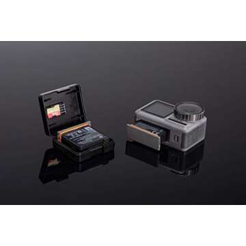 PGYTECH OSMO Action Camera Battery Adhesive Frame Mount Hand Grip & Tripod Compatible with DJI OSMO Action Camera Accessories (DJI Genuine Osmo Action Camera Battery)