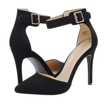 Chic DREAM PAIRS Ankle Strap High Heel Stilettos