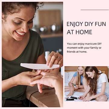 Phoenixy Poly Nail Gel Kit, 6 Colors Gel Nail Kit with 36W LED U V Nail Lamp Slip Solution Manicure Tools Nude Pink Red Orange Glitter White Nail Extension Kit Starter Kit Gifts for Women