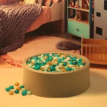 GOGOSO Star Ball Pit Balls for Toddlers -100pcs Star Ball Phthalate Free BPA Free Non-Toxic Crush Proof Play Balls Play Tent Playpen Pool Playhouse Party Decoration