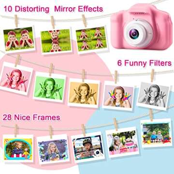 GKTZ Kids Camera for Girls Ages 3-8 - Fun Digital Toy