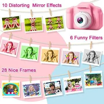 GKTZ Kids Camera for Girls Ages 3-8 - Fun Digital Toy