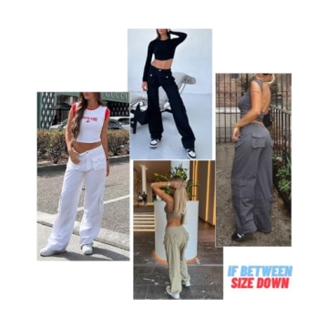 Trendy High Waist Baggy Cargo Pants for Women & Girls