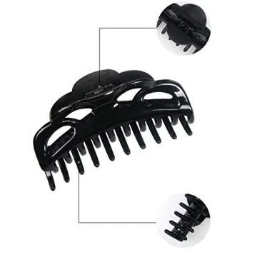 ACCGLORY Jumbo Hair Clips for Thick Hair - Strong Hold