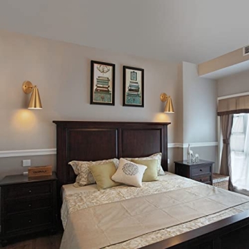 MWZ Brass Sconces Modern Lighting Set for Home Decor