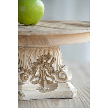 Rustic Farmhouse Décor Plate Cake Stand Distressed Vintage