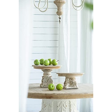 Rustic Farmhouse Décor Plate Cake Stand Distressed Vintage