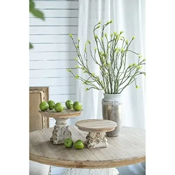 Rustic Farmhouse Décor Plate Cake Stand Distressed Vintage