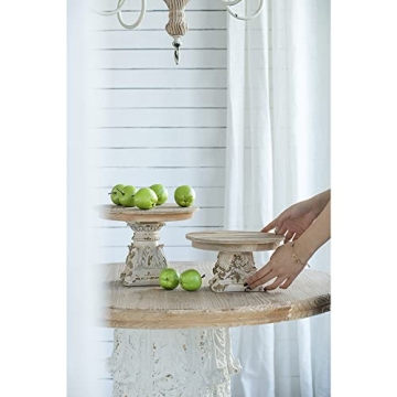 Rustic Farmhouse Décor Plate Cake Stand Distressed Vintage