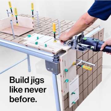 MICROJIG GRR-RIPPER DVC-538K2 Match Fit Dovetail Clamps, Yellow/Green