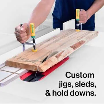 MICROJIG GRR-RIPPER DVC-538K2 Match Fit Dovetail Clamps, Yellow/Green