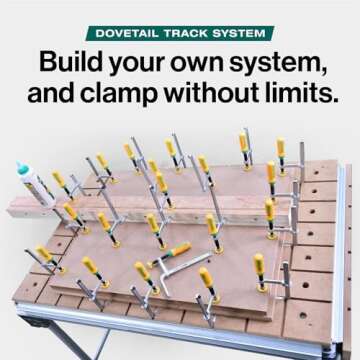 MICROJIG GRR-RIPPER DVC-538K2 Match Fit Dovetail Clamps, Yellow/Green