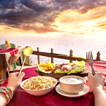 Gold Plated Stainless Steel Espresso Spoons Set of 8