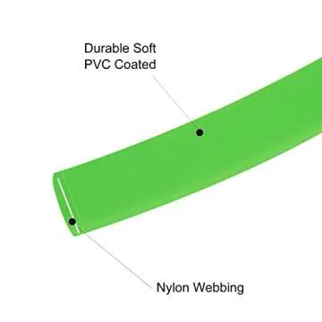 Waterproof Long Leash Durable Dog Recall Training Lead Great for Outdoor Hiking, Training, Yard, Beach and Swimming (Green, 15ft)