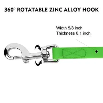 Waterproof Long Leash Durable Dog Recall Training Lead Great for Outdoor Hiking, Training, Yard, Beach and Swimming (Green, 15ft)