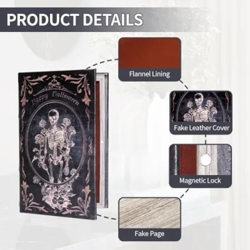 Microkize Vintage Book Shaped Storage Box for All Occasions