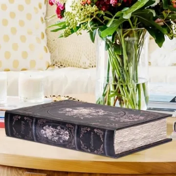 Microkize Vintage Book Shaped Storage Box for All Occasions