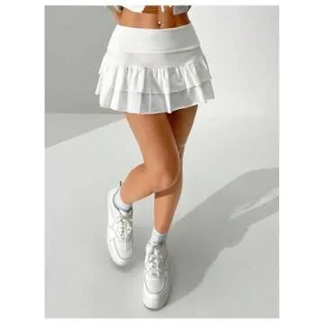 Verdusa Ruffle Layered Mini Skirt for Stylish Women