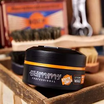 Gummy Bright Max Hold Hair Styling Wax 150ml - 5.07 Fl Oz (Pack of 1) Bright Max Hold