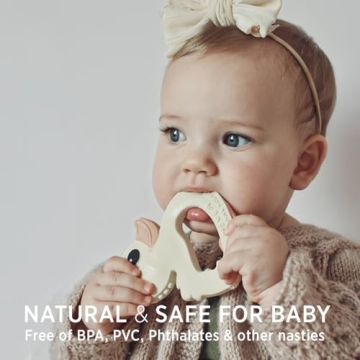 HEVEA Kawan Duck Teether - Natural Rubber Teething Toy