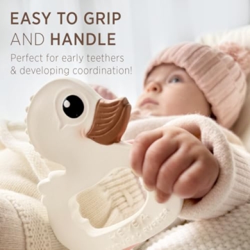 HEVEA Kawan Duck Teether - Natural Rubber Teething Toy