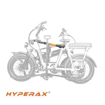 Hyperax Adapter Fits Up to 70lbs for E Bike Hitch Platform Rack, Perfect for LECTRIC, RAD Power, AVENTON, and Other Step Thru or Folding E Bikes. Must Needed for Step Thru and Sloppy Frame Bikes