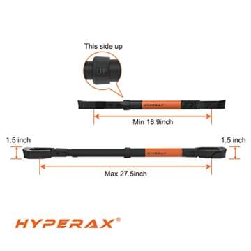 Hyperax Adapter Fits Up to 70lbs for E Bike Hitch Platform Rack, Perfect for LECTRIC, RAD Power, AVENTON, and Other Step Thru or Folding E Bikes. Must Needed for Step Thru and Sloppy Frame Bikes