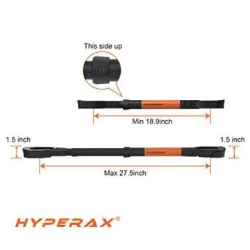 Hyperax Adapter Fits Up to 70lbs for E Bike Hitch Platform Rack, Perfect for LECTRIC, RAD Power, AVENTON, and Other Step Thru or Folding E Bikes. Must Needed for Step Thru and Sloppy Frame Bikes