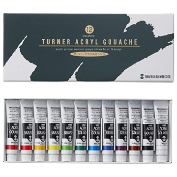 Turner Acrylic Gouache 12 Color Set for Aspiring Artists