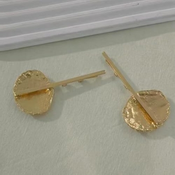 Gold Seashell Rhinestone Hair Clips Summer Beach Elegance