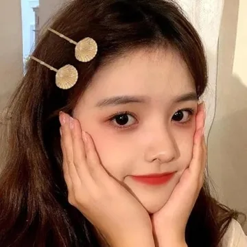 Gold Seashell Rhinestone Hair Clips Summer Beach Elegance