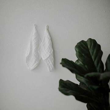 Parker Baby Washcloths - Natural 100% Cotton Muslin 6 Pack