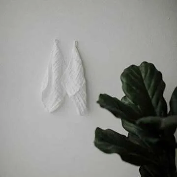 Parker Baby Washcloths - Natural 100% Cotton Muslin 6 Pack