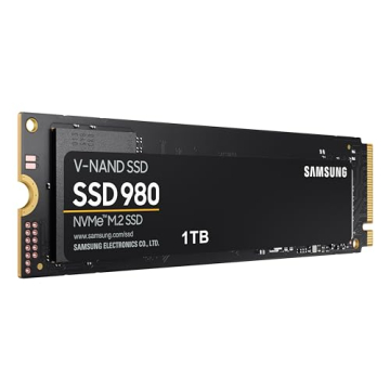 Upgrade with SAMSUNG 980 SSD 1TB PCIe NVMe M.2 Internal Drive