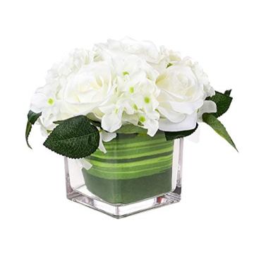 Stunning Silk Rose Flower Centerpiece for Weddings & Home Decor
