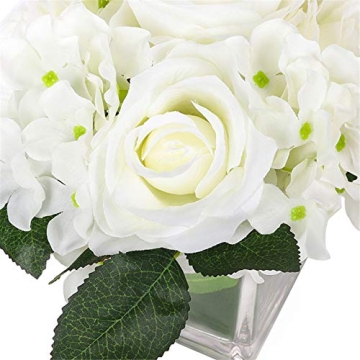 Elegant Silk Rose Centerpiece for Home & Weddings