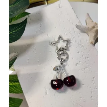 AYYSHULAN Cherry Keychain Cute Bag Charm for Women