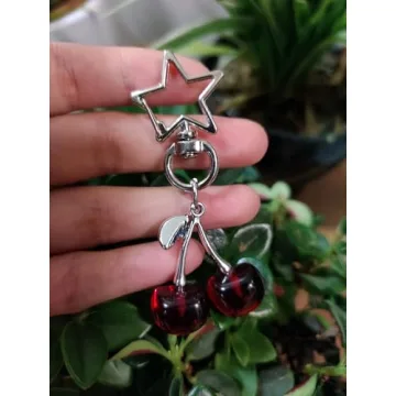 AYYSHULAN Cherry Keychain Cute Bag Charm for Women
