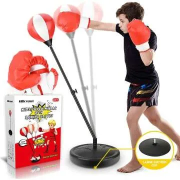 Officygnet Kids Punching Bag Set for Ages 5-10
