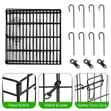 Portable Foldable Playpen for Small Pets - Safe, Versatile