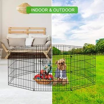 Portable Foldable Playpen for Small Pets - Safe, Versatile