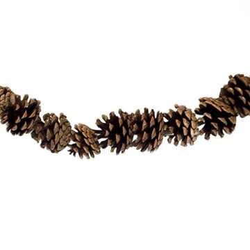 CraftMore Pine Cone Christmas Garland - 72 Inch