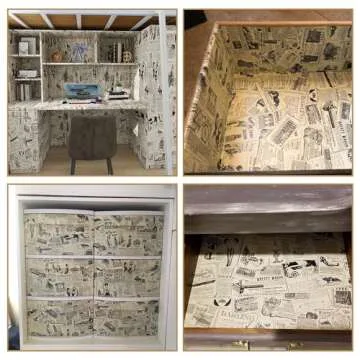 HOYOYO Self-Adhesive 17.7x78 Inch Liner Paper for Home Decor