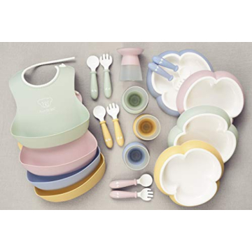 Buy BabyBjörn Baby Dinner Set, 5 pcs in Powder Green